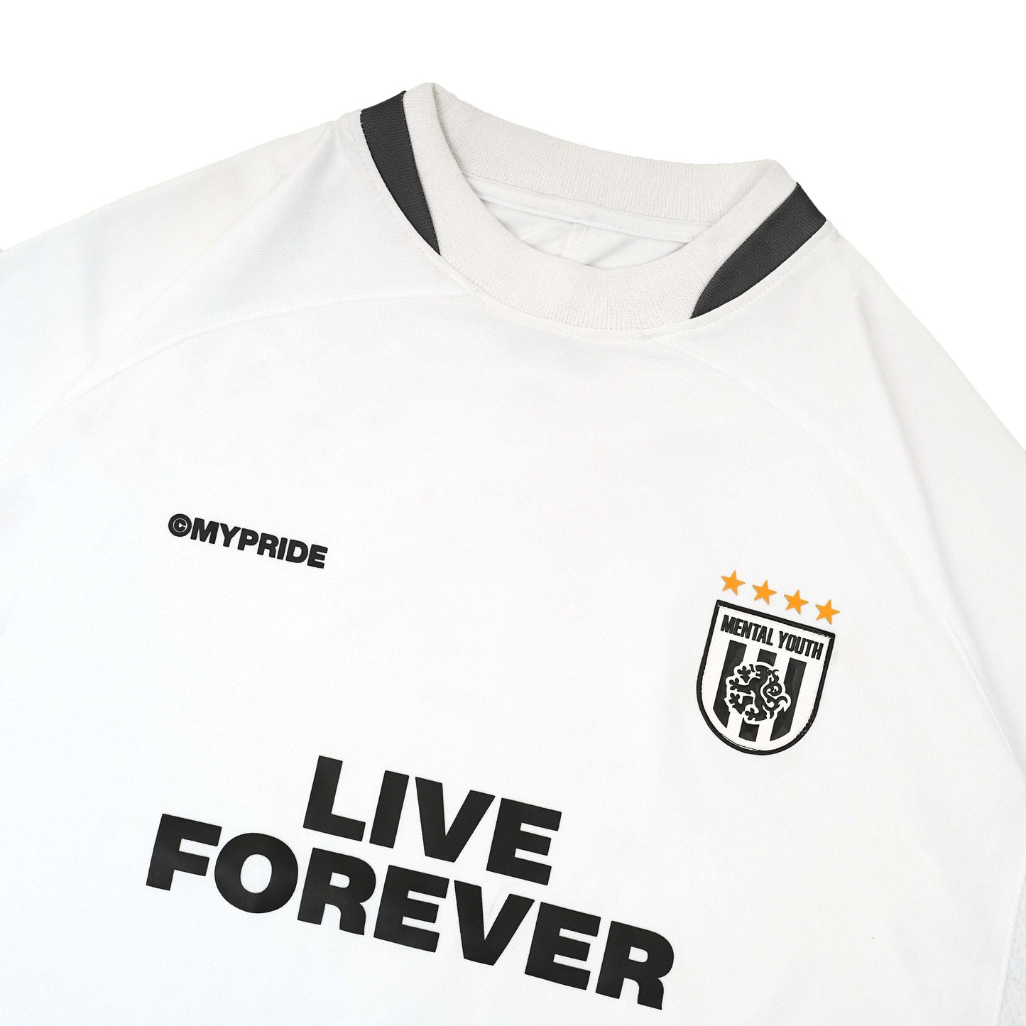 MYPRIDE " LIVE FOREVER JERSEY WHITE - WHITE - JERSEY