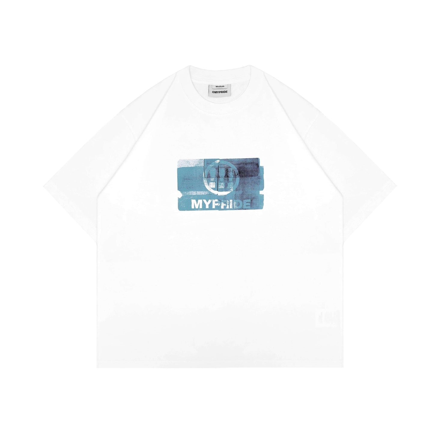 MYPRIDE " BLUES " - WHITE - TSHIRT