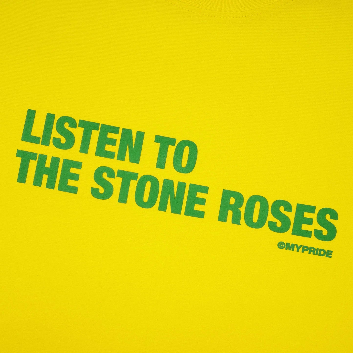 MYPRIDE " LISTEN " - YELLOW - TSHIRT