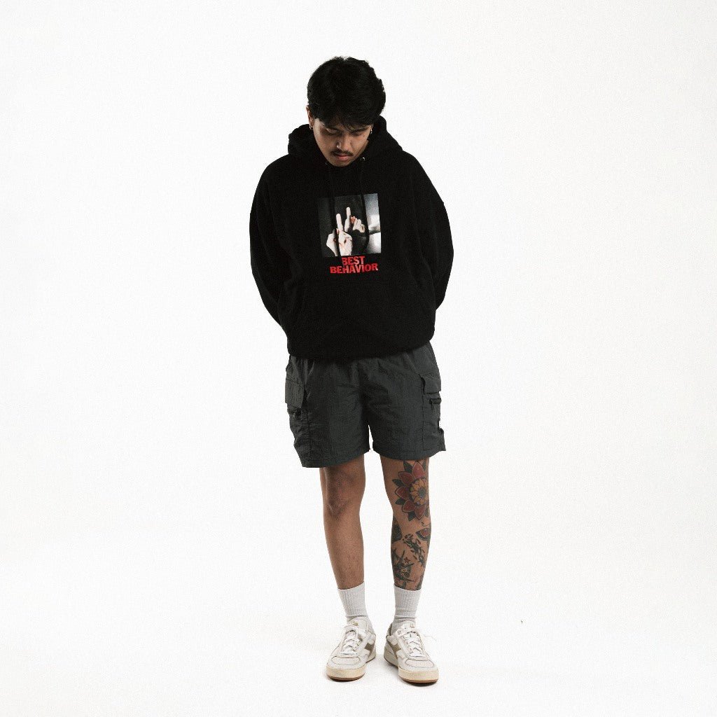 MYPRIDE " BEST BEHAVIOR " - BLACK - HOODIE