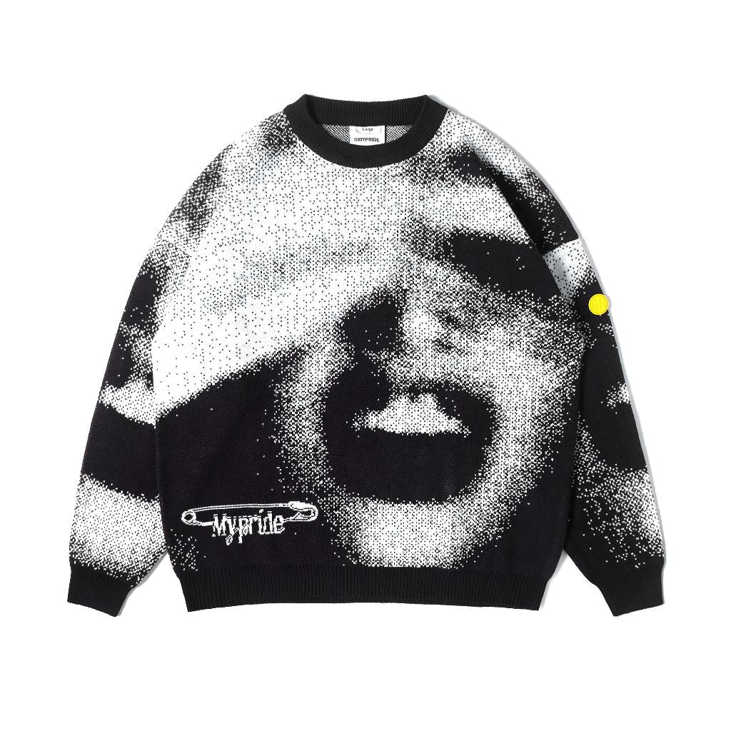 MYPRIDE " JESSIE KNITWEAR " - BLACK - CREWNECK KNITWEAR