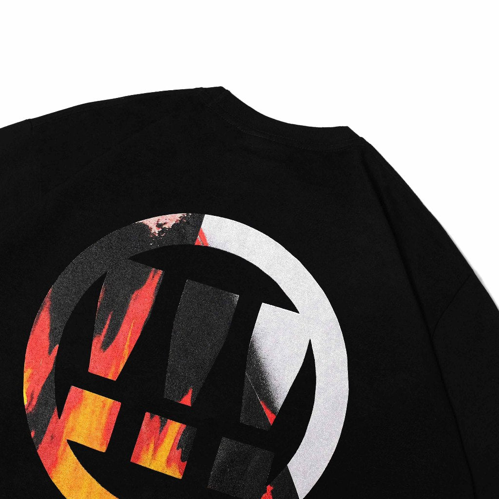 MYPRIDE " FLAME LOGO " - BLACK - TSHIRT