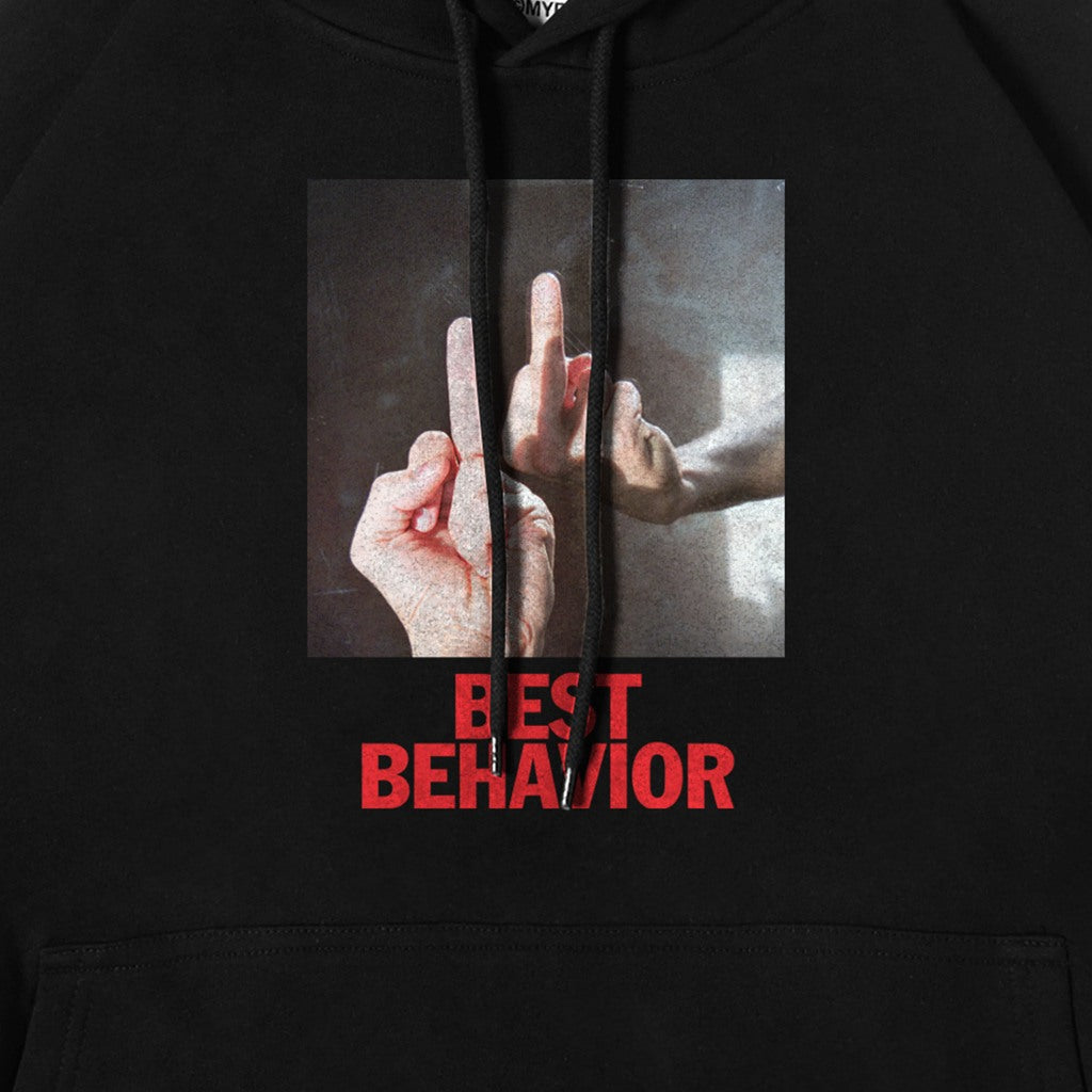 MYPRIDE " BEST BEHAVIOR " - BLACK - HOODIE