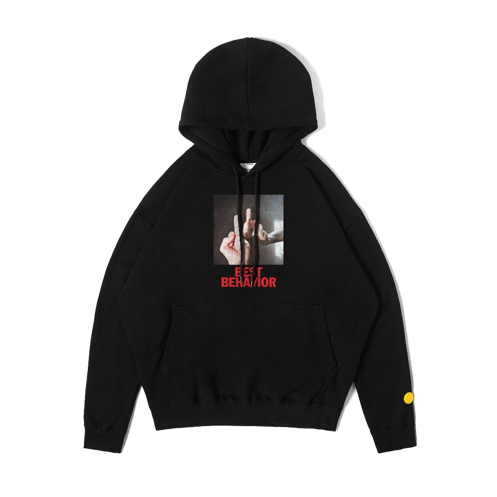 MYPRIDE " BEST BEHAVIOR " - BLACK - HOODIE