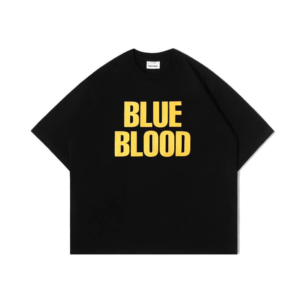 MYPRIDE " BLUE BLOOD YL " - BLACK - TSHIRT