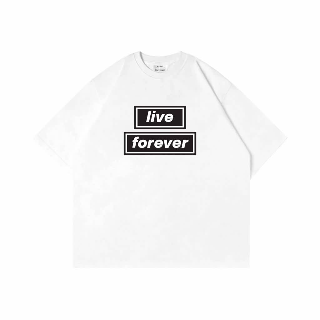 MYPRIDE " LIVE FOREVER WH " - WHITE - TSHIRT