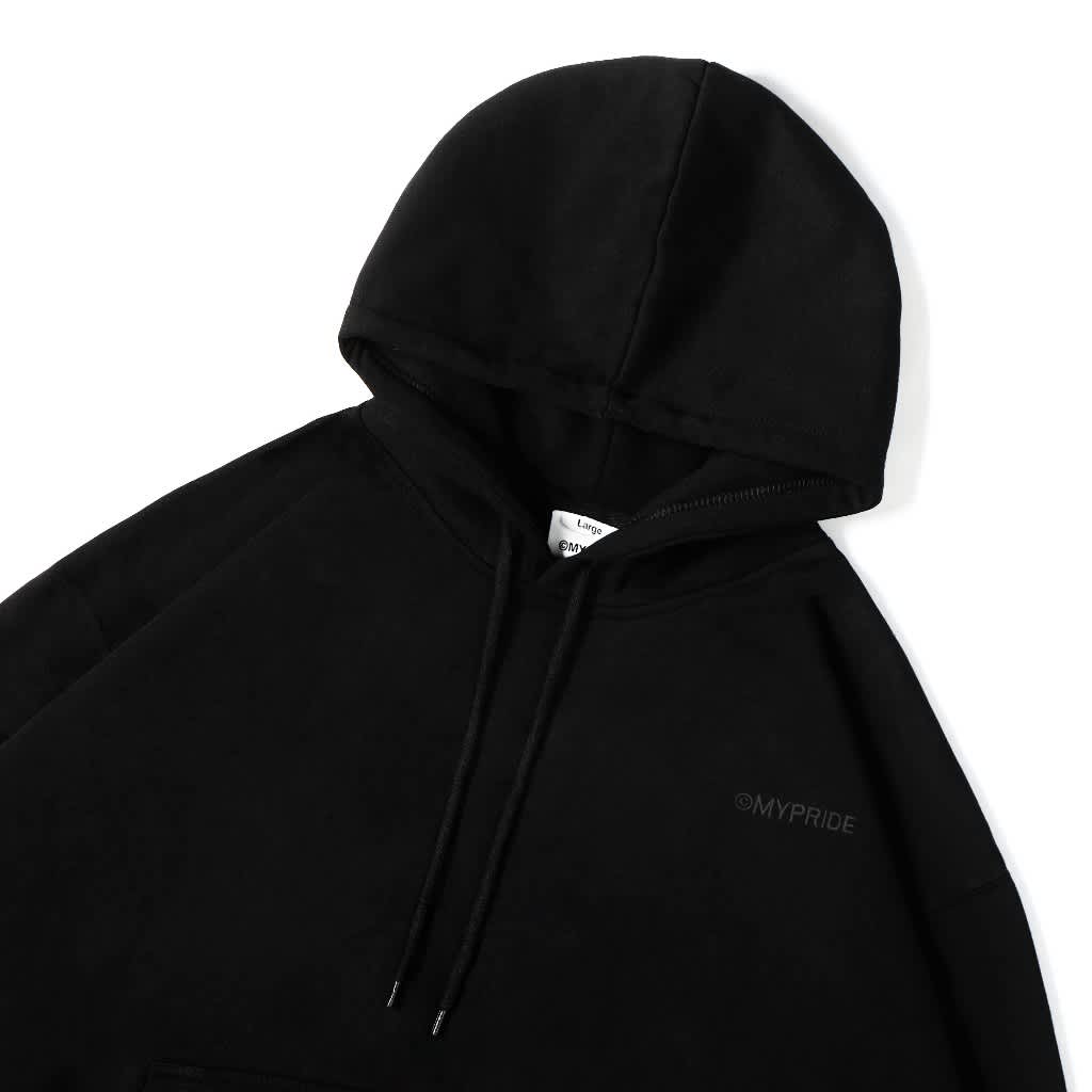 MYPRIDE " BLANK HOOD " - BLACK - HOODIE