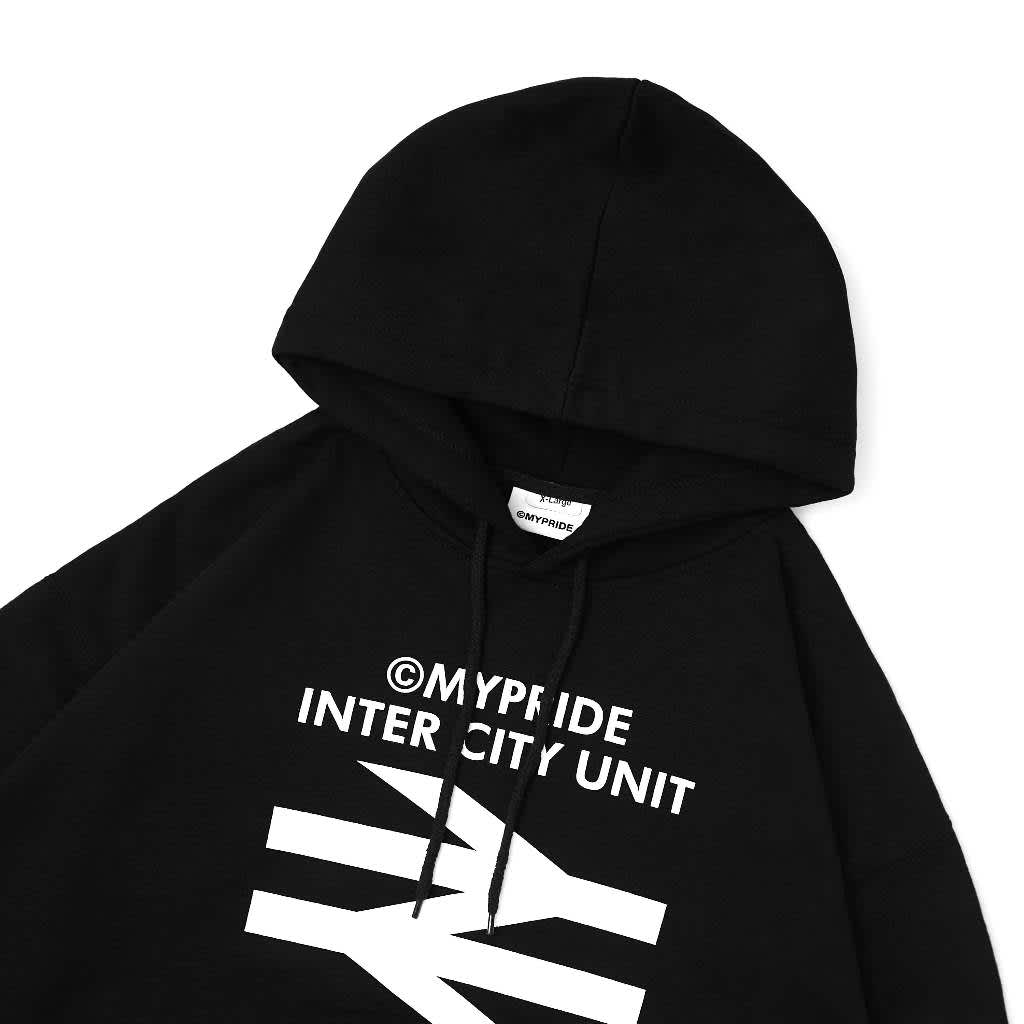 MYPRIDE " INTER CITY " - BLACK - HOODIE
