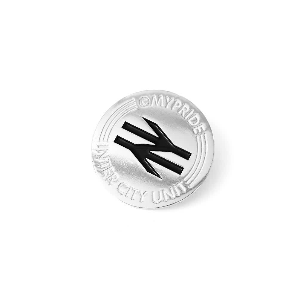 MYPRIDE " INTER CITY PIN SL " - SILVER - ENAMEL PIN