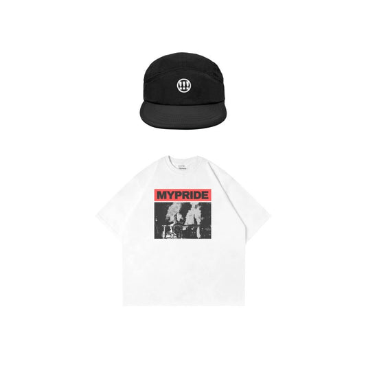 [BUNDLE] MYPRIDE " GETTING AWAY TEES X PORT 5 PANEL CAP BLACK "