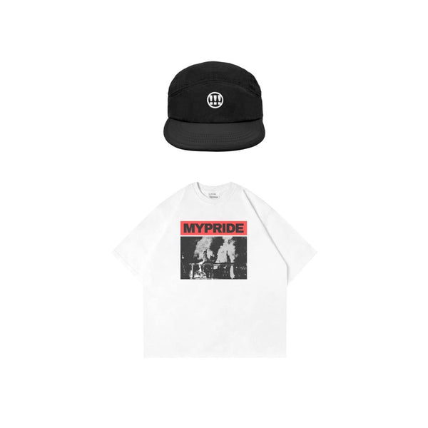 [BUNDLE] MYPRIDE " GETTING AWAY TEES X PORT 5 PANEL CAP BLACK "