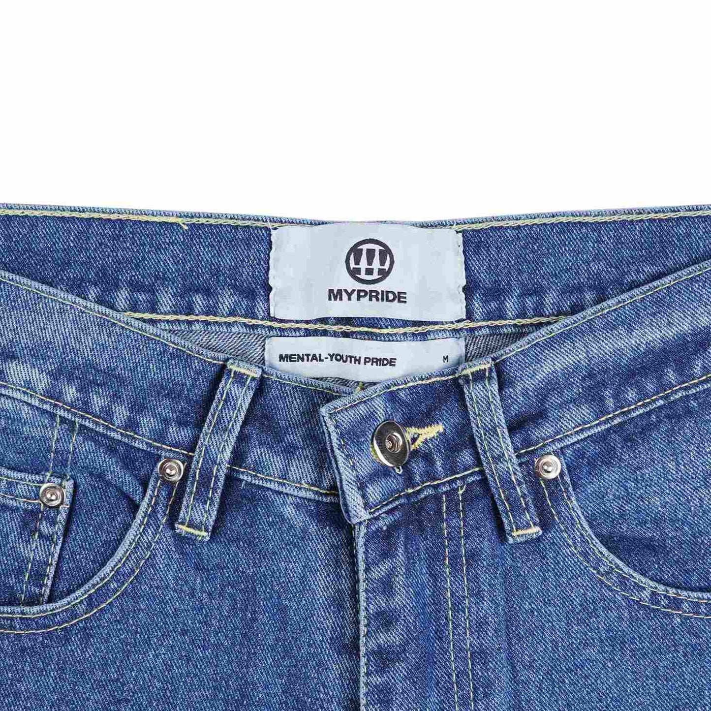 MYPRIDE " HUSH BLUE " - WASHED BLUE - DENIM PANTS