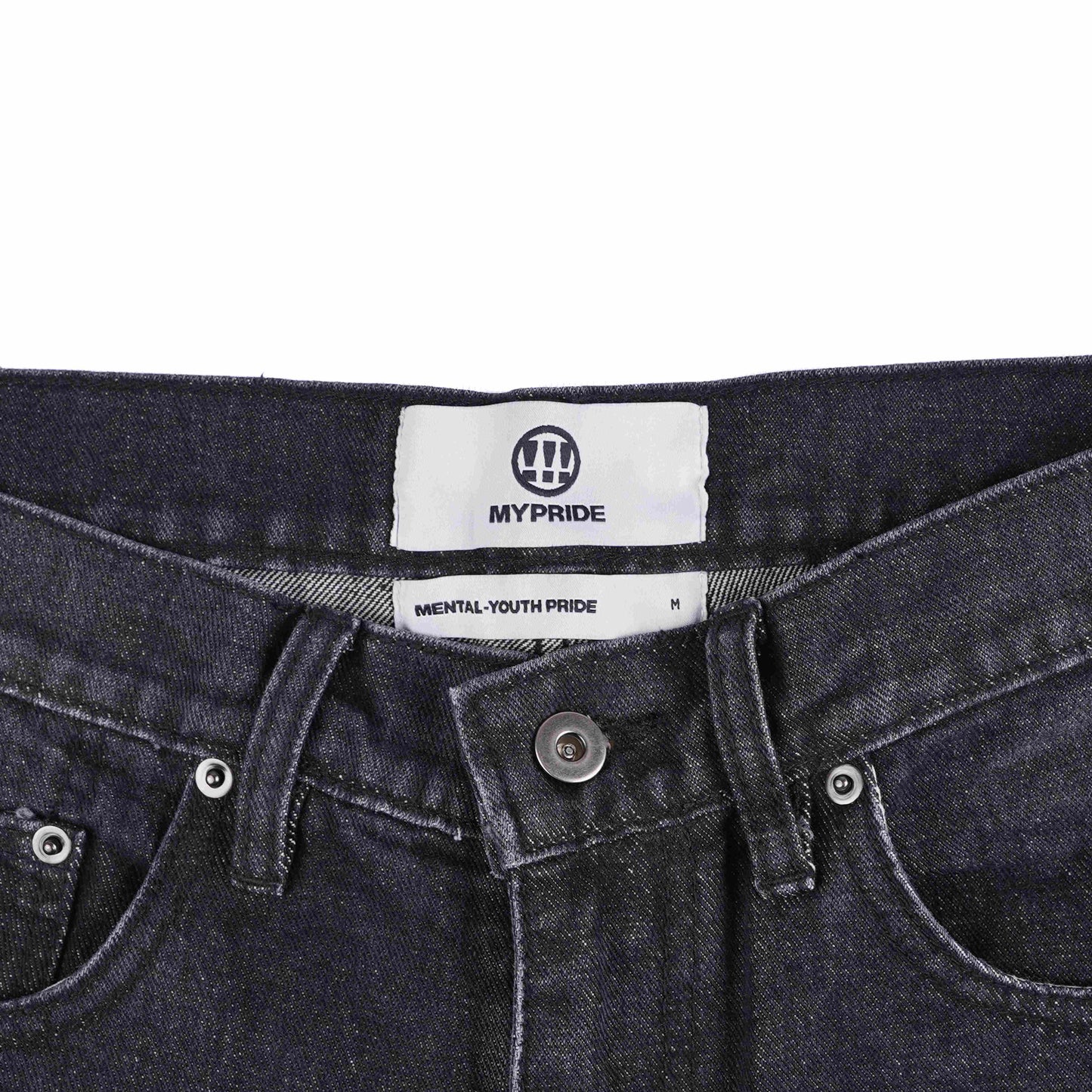 MYPRIDE " HUSH BLACK " - WASHED BLACK - DENIM PANTS