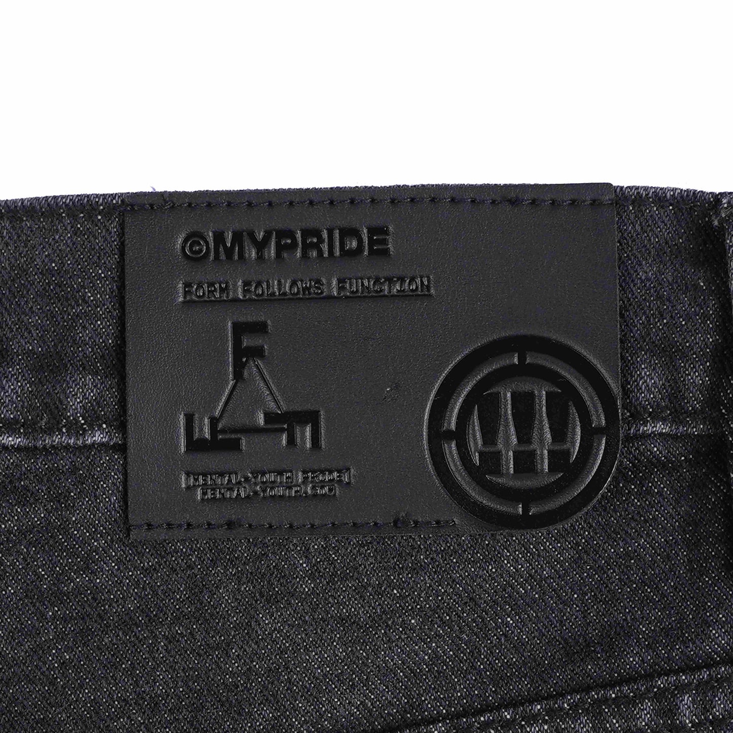 MYPRIDE " HUSH BLACK " - WASHED BLACK - DENIM PANTS