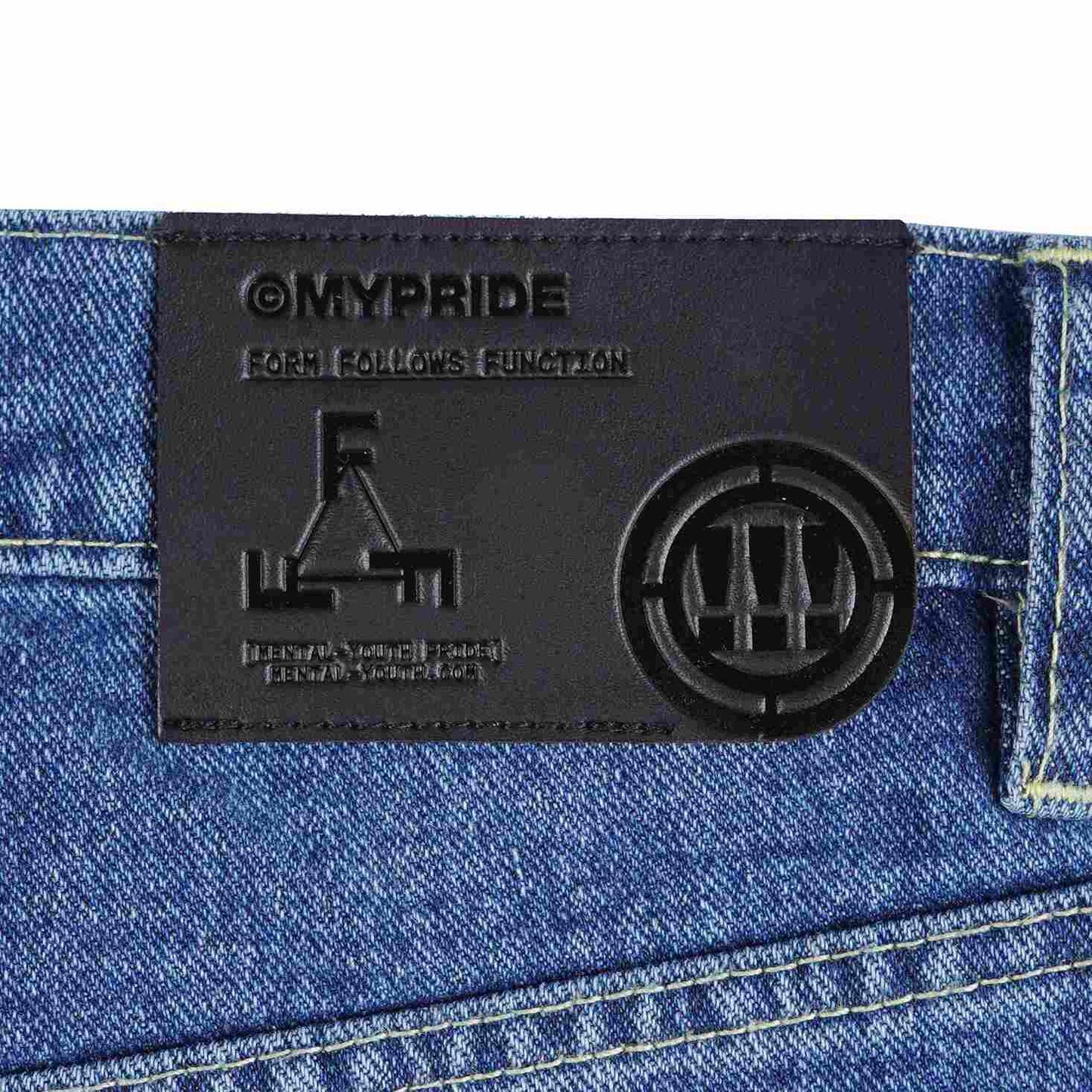 MYPRIDE " HUSH BLUE " - WASHED BLUE - DENIM PANTS