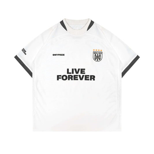 MYPRIDE " LIVE FOREVER JERSEY WHITE - WHITE - JERSEY