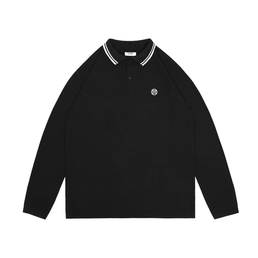 MYPRIDE " SIGHT POLO LS BLACK " - BLACK - LONGSLEEVE POLO SHIRT