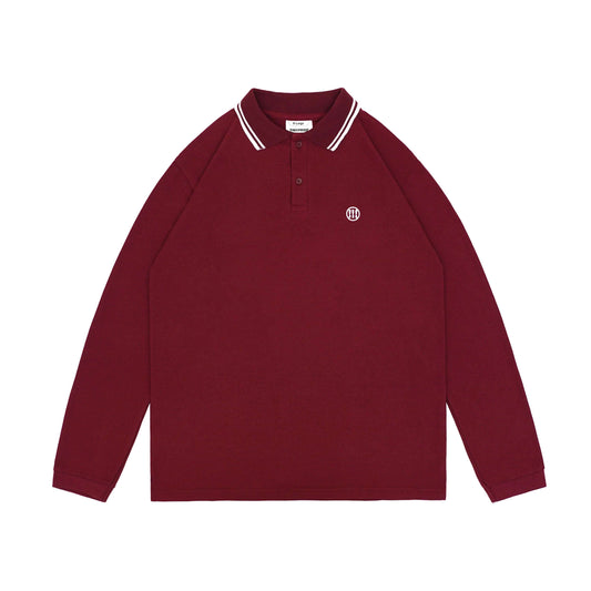 MYPRIDE " SIGHT POLO LS MAROON " - MAROON - LONGSLEEVE POLO SHIRT