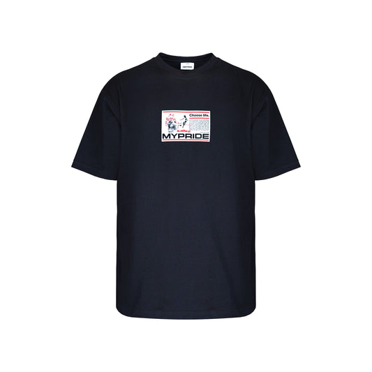 MYPRIDE " RADIO " - BLACK - TSHIRT