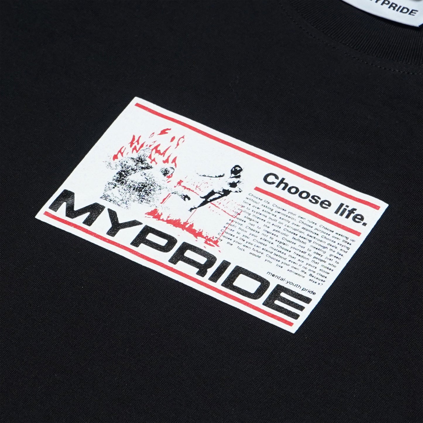 MYPRIDE " RADIO " - BLACK - TSHIRT