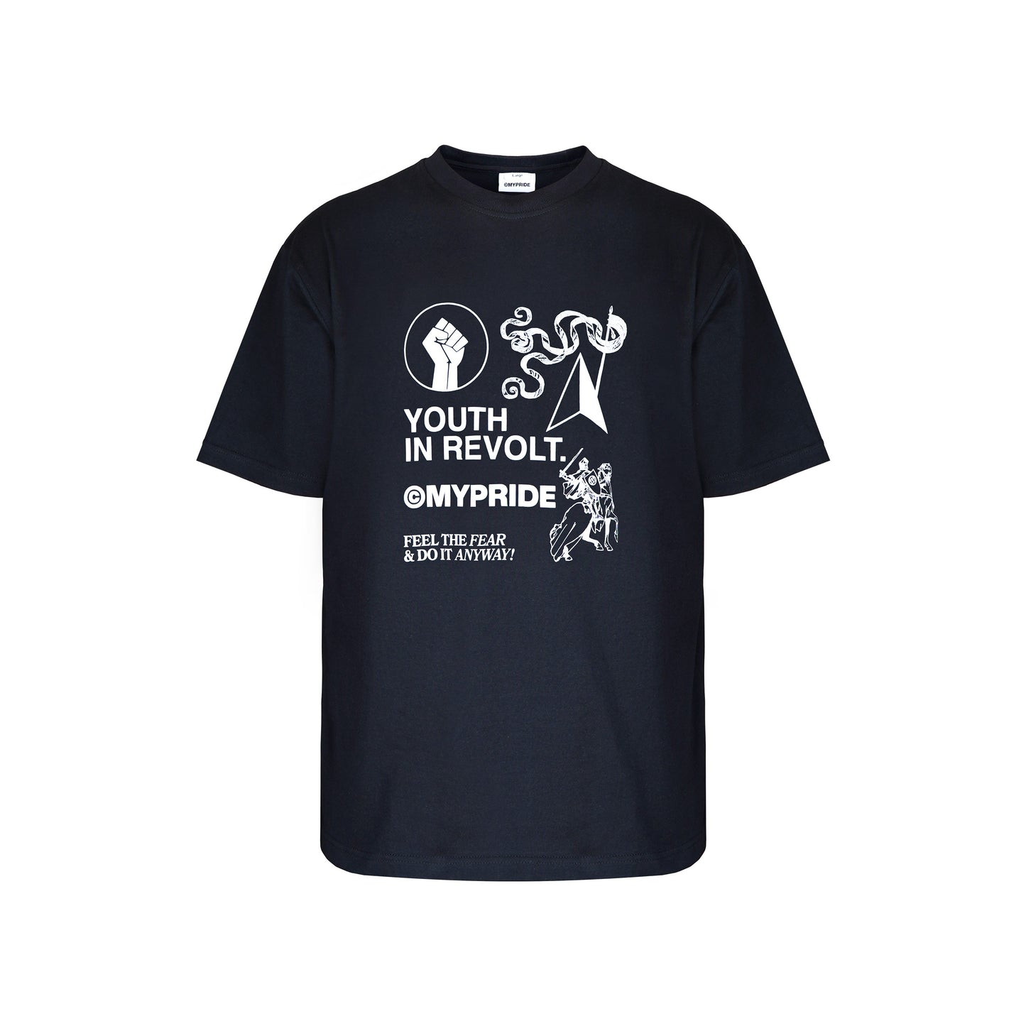 MYPRIDE " REVOLT " - BLACK - TSHIRT
