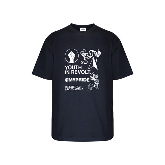 MYPRIDE " REVOLT " - BLACK - TSHIRT