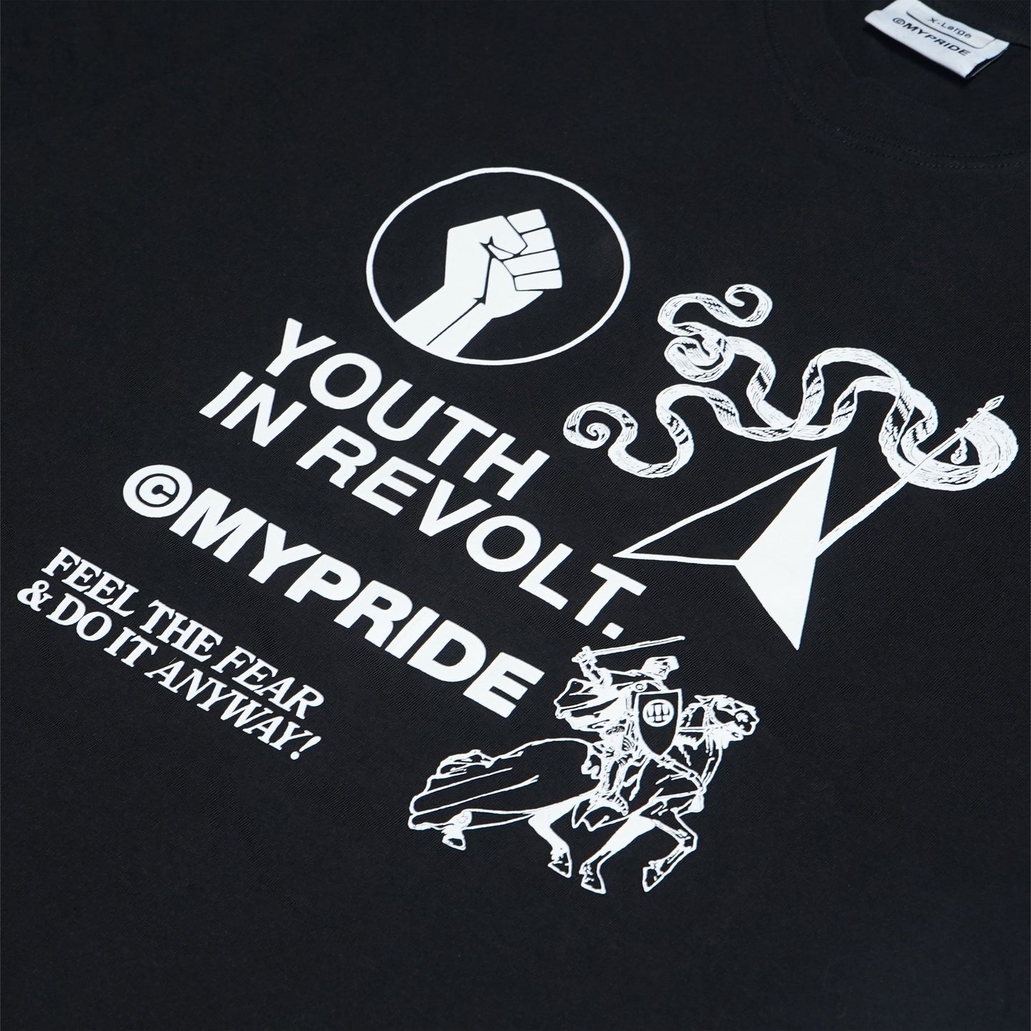 MYPRIDE " REVOLT " - BLACK - TSHIRT