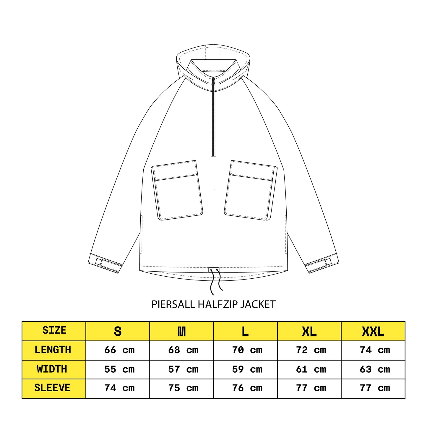 MYPRIDE " PIERSALL " - BLACK - HALFZIP JACKET