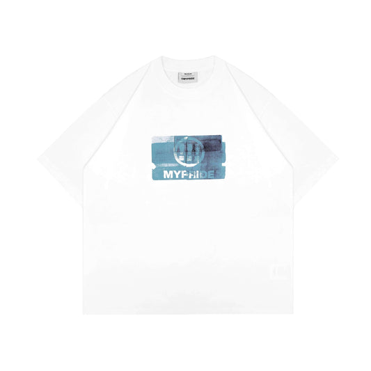 MYPRIDE " BLUES " - WHITE - TSHIRT