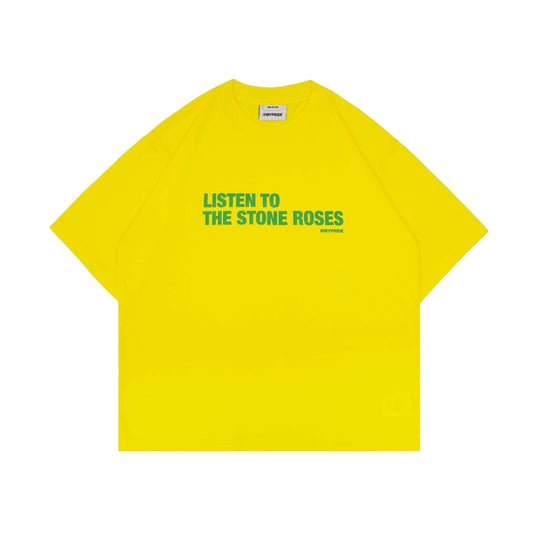 MYPRIDE " LISTEN " - YELLOW - TSHIRT