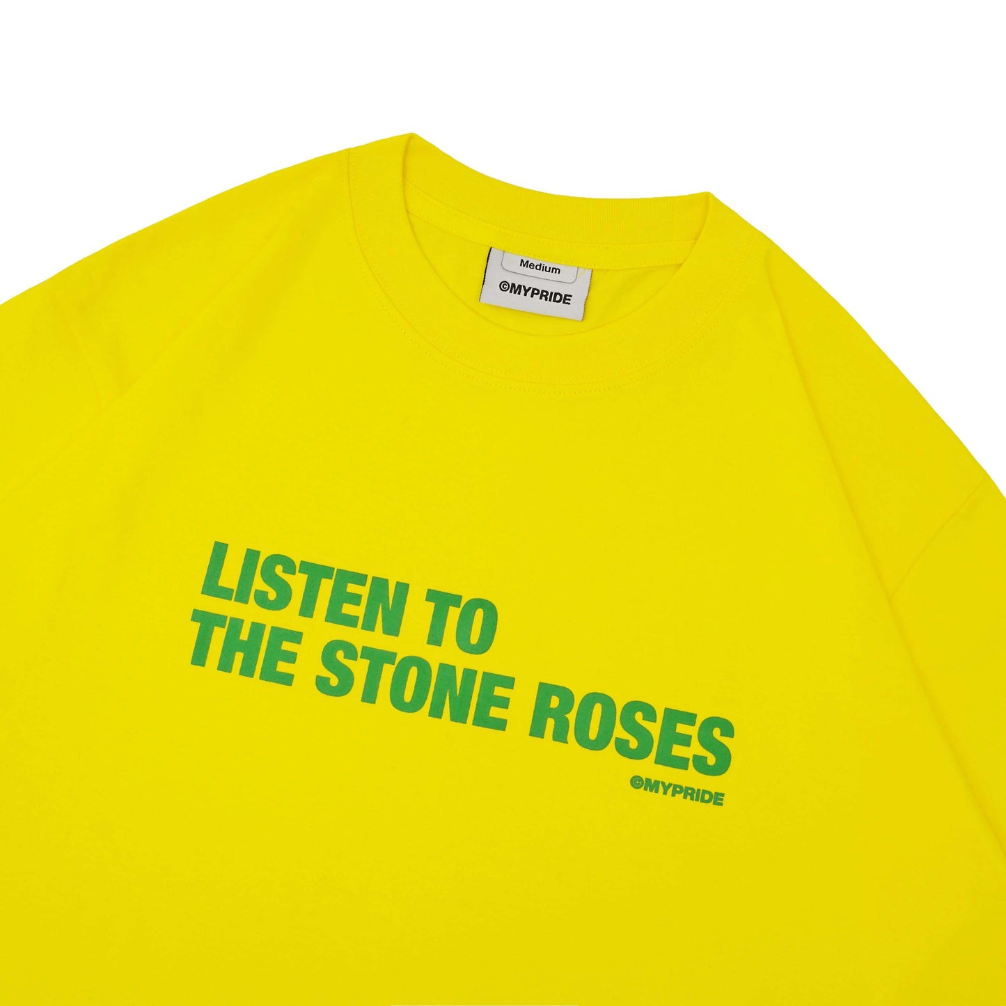 MYPRIDE " LISTEN " - YELLOW - TSHIRT
