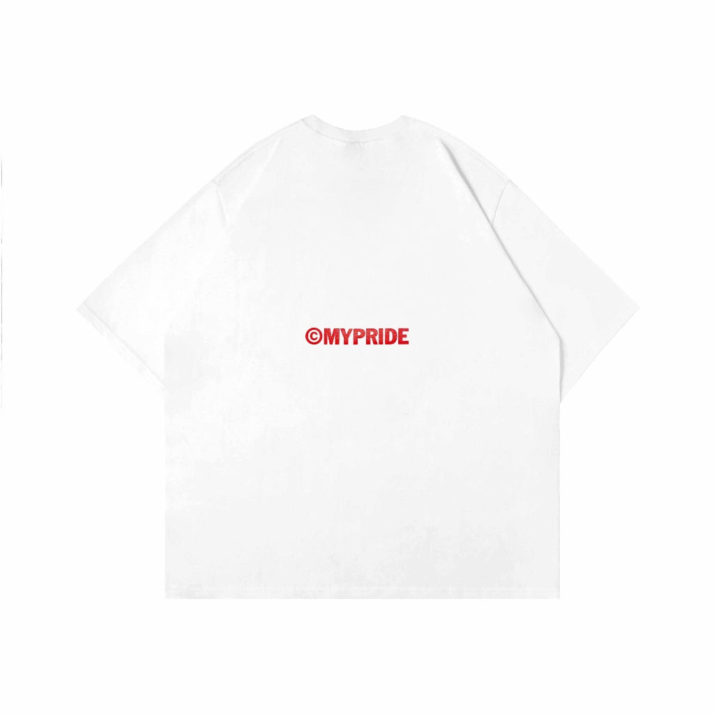 MYPRIDE " BEHAVIOR " - WHITE - TSHIRT