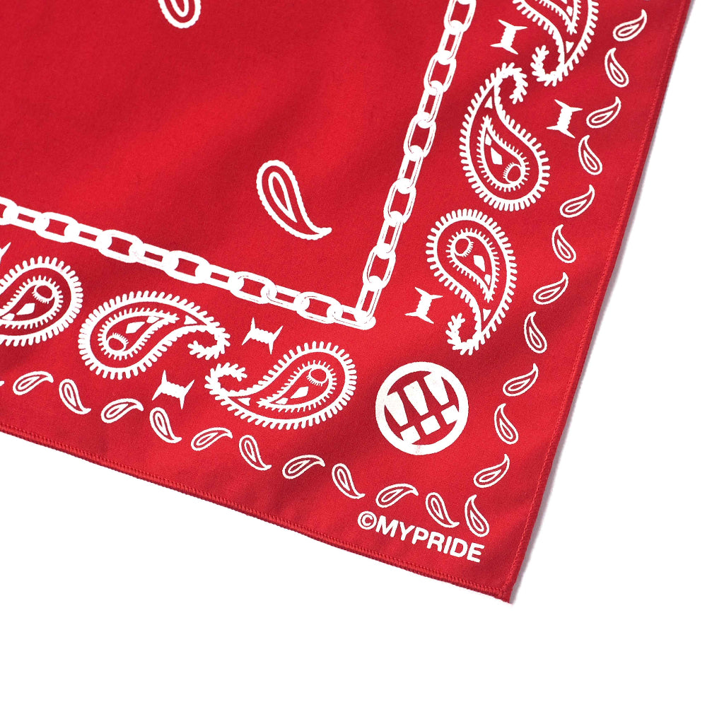 MYPRIDE  " AXE " BANDANA RED