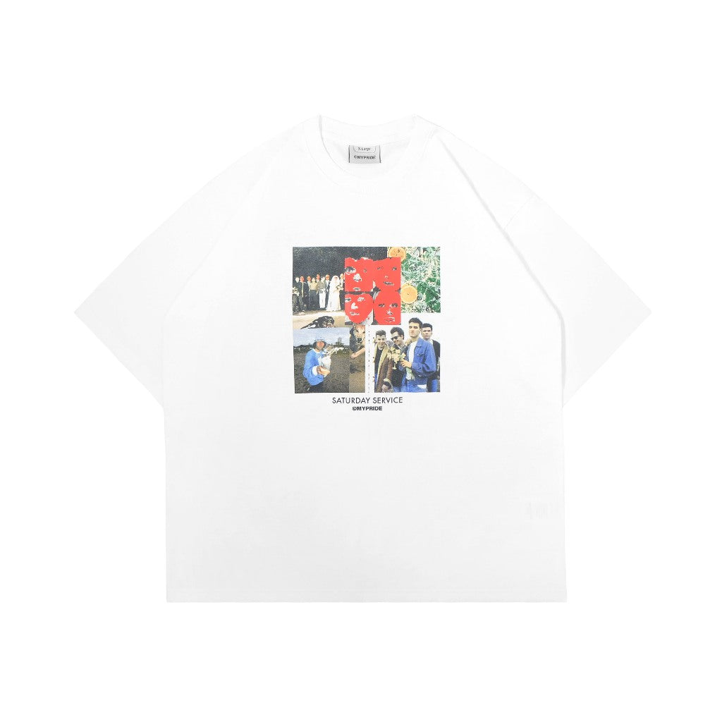 MYPRIDE " BREAKED WH " - WHITE - TSHIRT