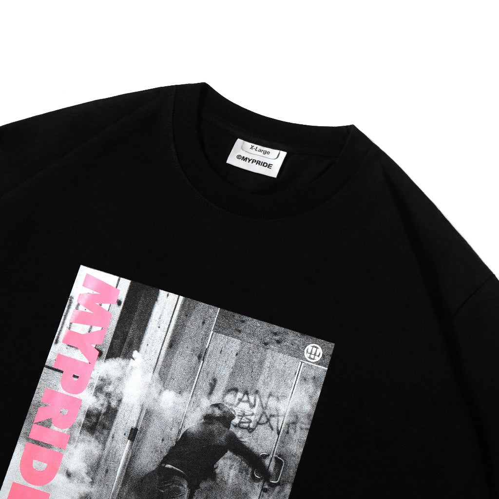 MYPRIDE " CALLING BL " - BLACK - TSHIRT