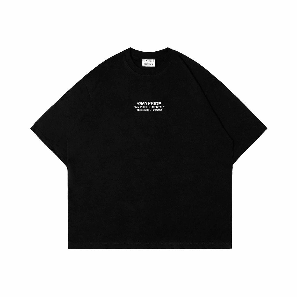 MYPRIDE " FLAME LOGO " - BLACK - TSHIRT