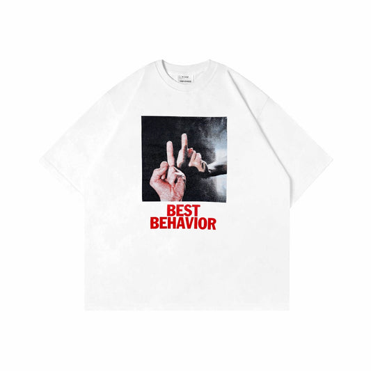 MYPRIDE " BEHAVIOR " - WHITE - TSHIRT