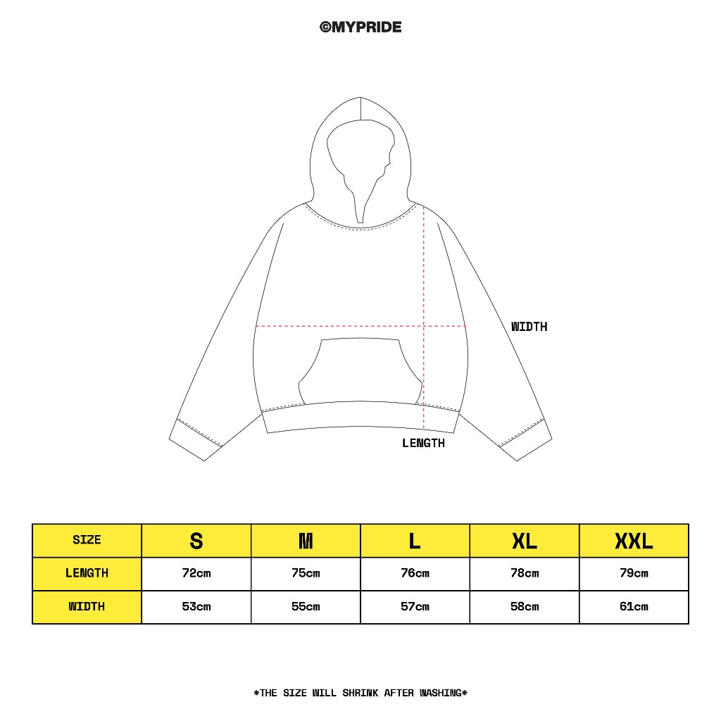 MYPRIDE " UNITY ZIP BL " - BLACK - ZIPPER HOODIE