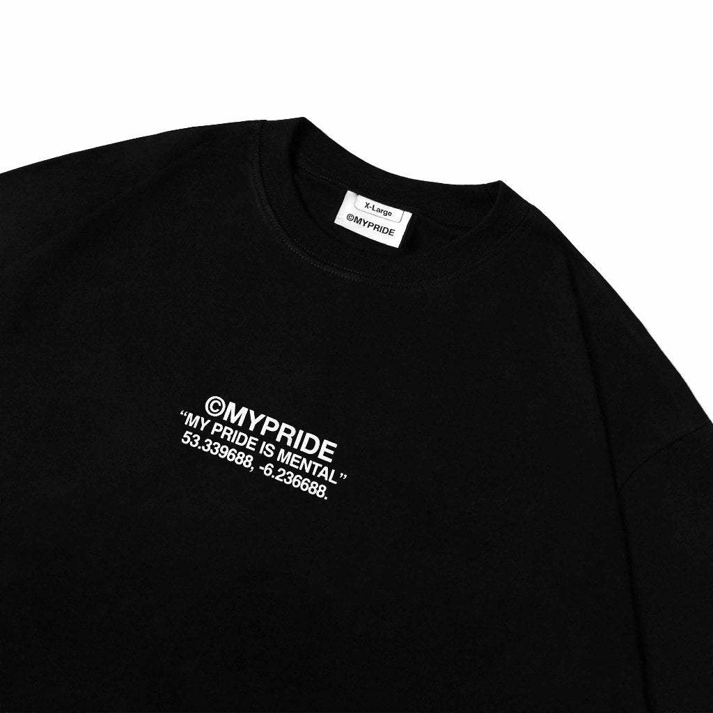 MYPRIDE " FLAME LOGO " - BLACK - TSHIRT