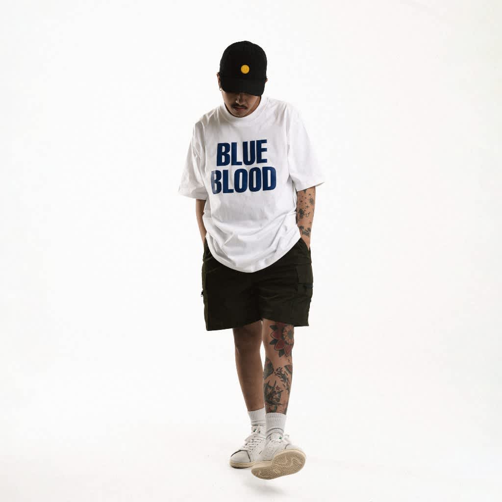 MYPRIDE " BLUE BLOOD WH " - WHITE - TSHIRT