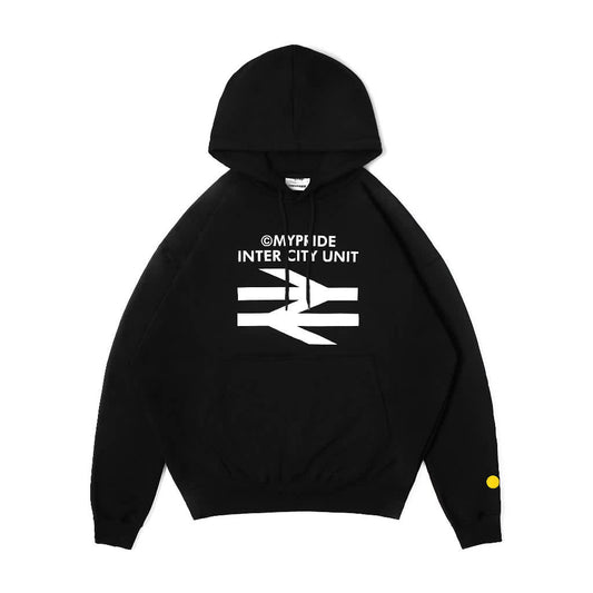 MYPRIDE " INTER CITY " - BLACK - HOODIE