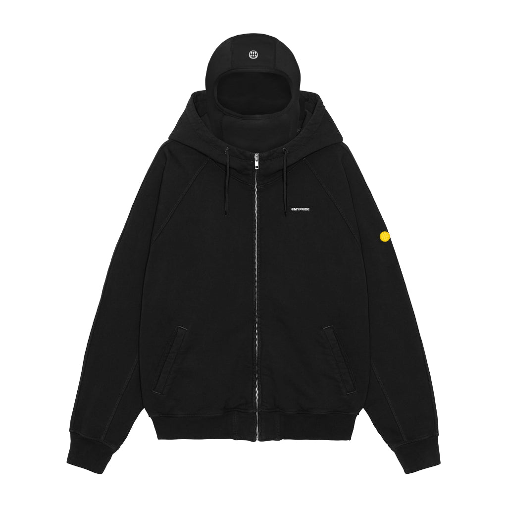 MYPRIDE " ETERNAL ZIP BL " - BLACK - ZIPPER HOODIE
