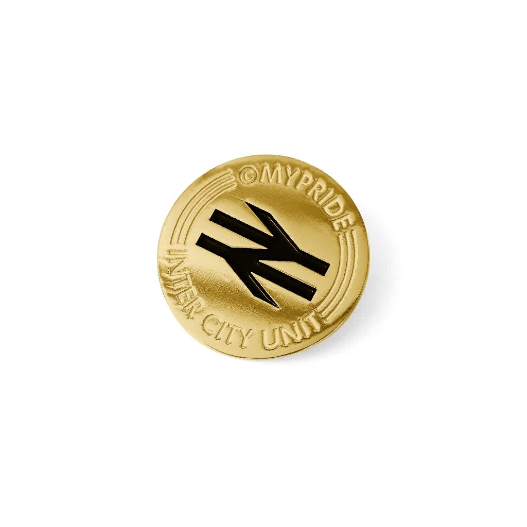 MYPRIDE " INTER CITY PIN GL" - GOLD - ENAMEL PIN