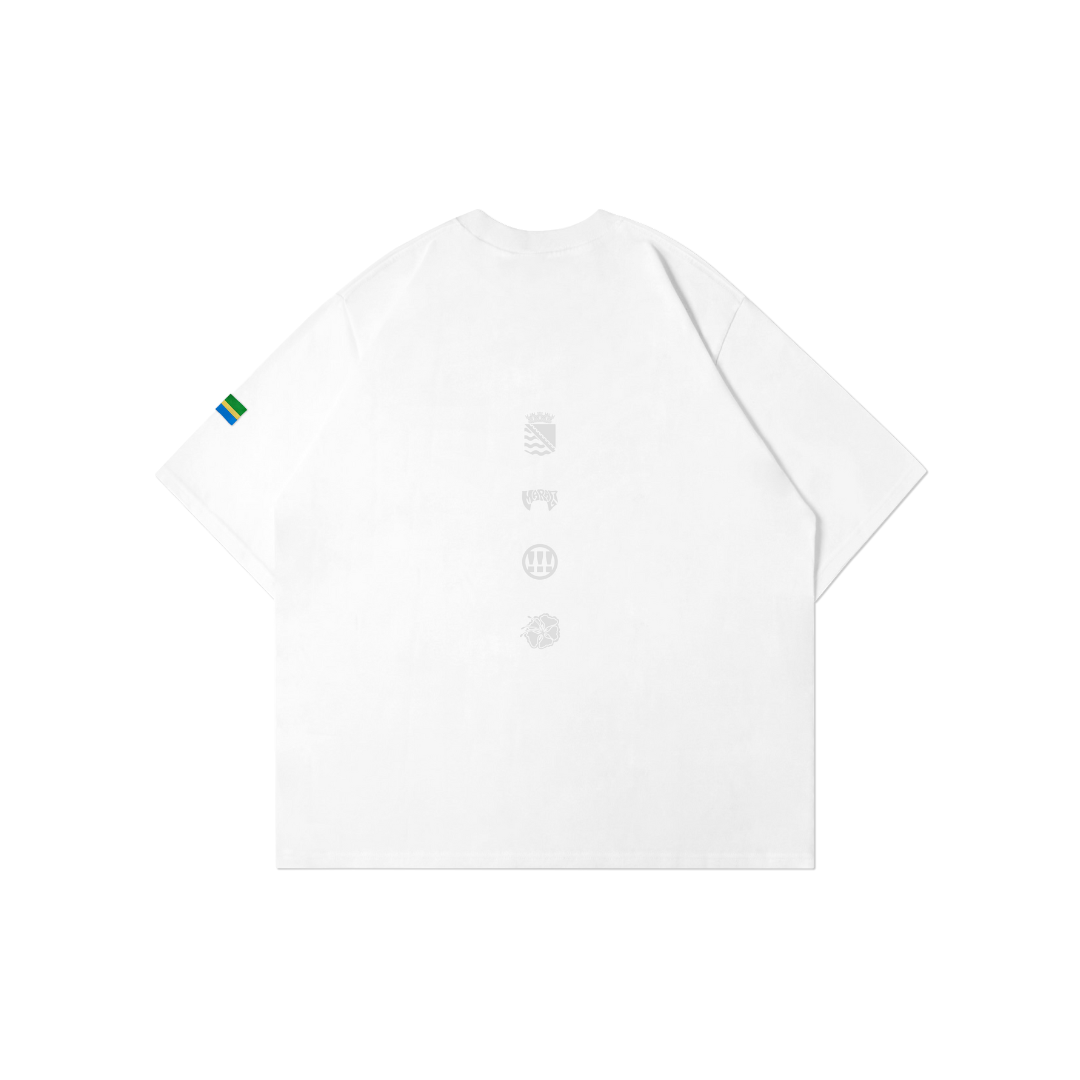 MYPRIDE X MARAGBOYS - " THE BLUES " - WHITE - TSHIRT