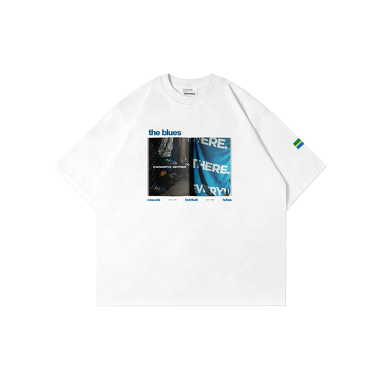 MYPRIDE X MARAGBOYS - " THE BLUES " - WHITE - TSHIRT