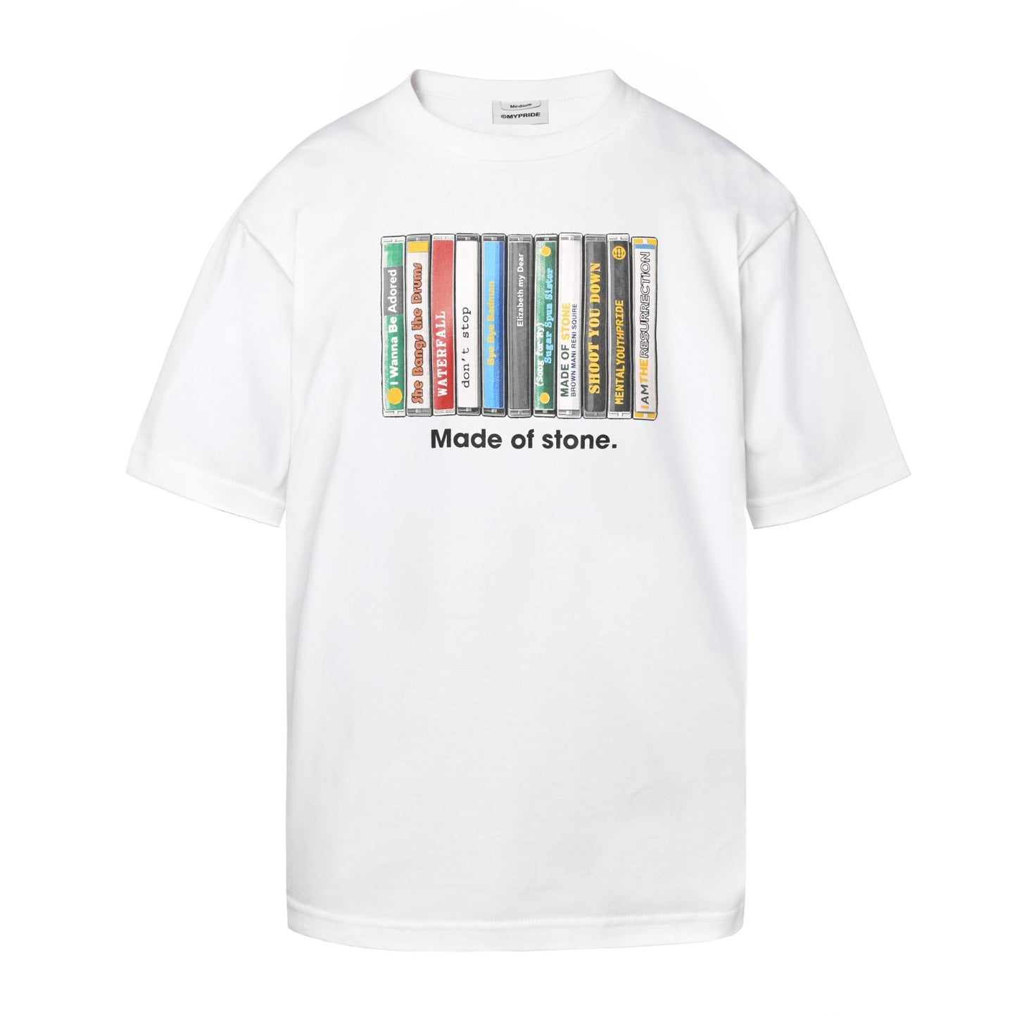 MYPRIDE " CASSETTE " - WHITE - TSHIRT