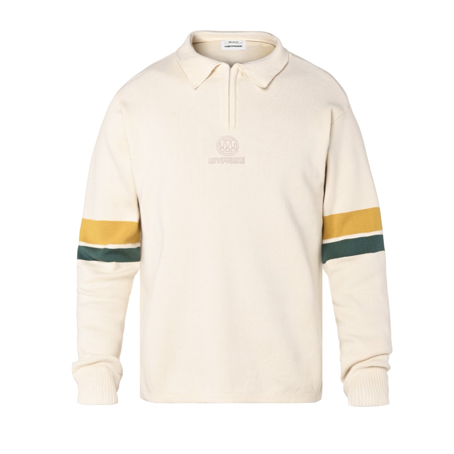 MYPRIDE " HENSALL " - WHITE - POLO KNITWEAR
